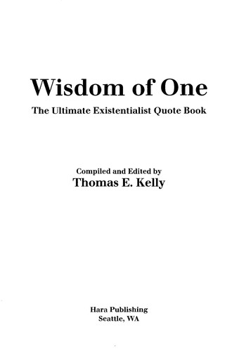 Cover of Wisdom of One