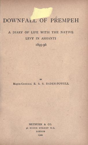 Cover of The downfall of Prempeh