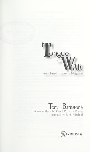 Cover of Tongue of war