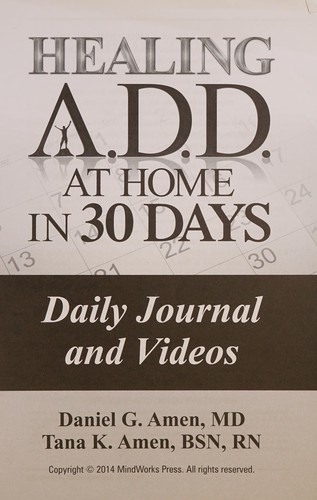 Cover of Healing A.D.D. at home in 30 days