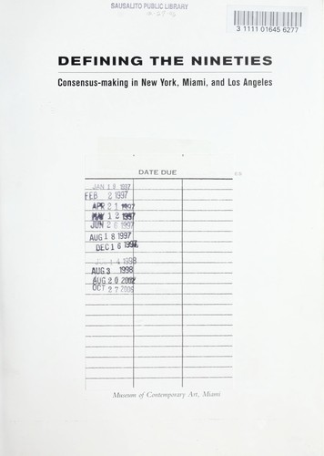 Cover of Defining the nineties