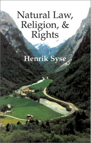 Cover of Natural law, religion, and rights