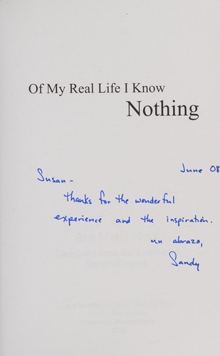 Cover of De mi vida real nada sé