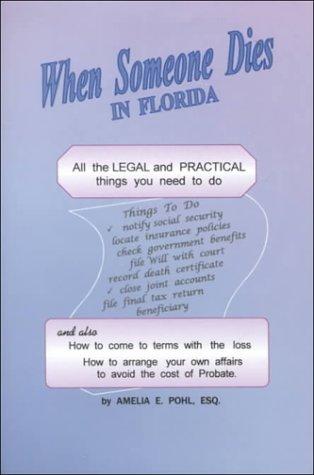 Cover of When someone dies in Florida