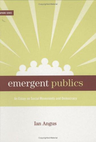Cover of Emergent publics