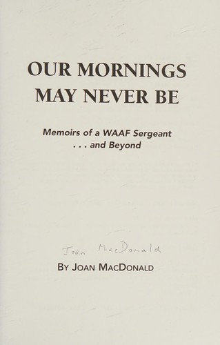 Cover of Our mornings may never be