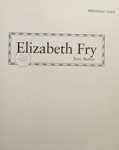 Cover of Elizabeth Fry