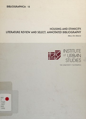 Cover of Housing and ethnicity