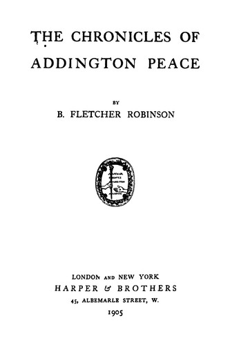 Cover of The Chronicles of Addington Peace