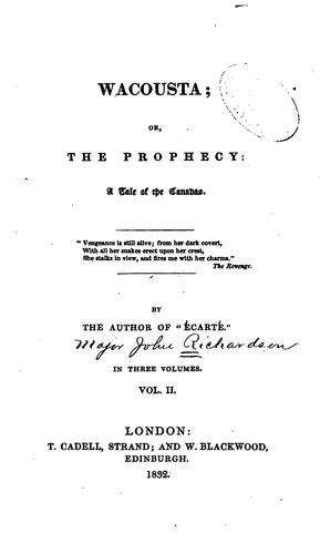 Cover of Wacousta