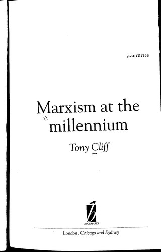 Cover of Marxism at the millennium