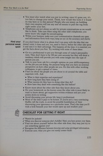 Cover of Negotiating Tactics