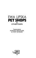 Cover of Pet Shops and Other Poems
