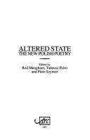 Cover of ALTERED STATE: THE NEW POLISH POETRY; ED. BY ROD MENGHAM