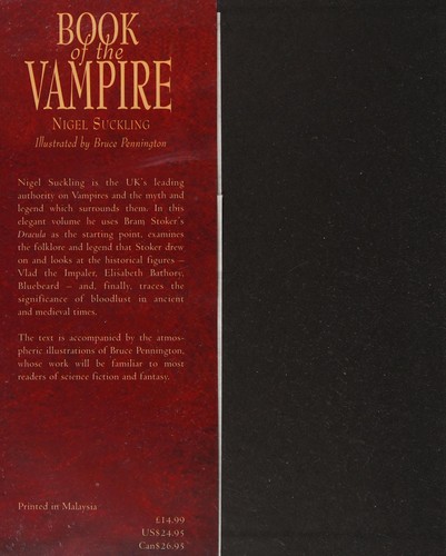 Cover of Book of the vampire
