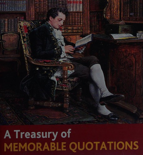 Cover of A Treasury of Memorable Quotations (Book Blocks)