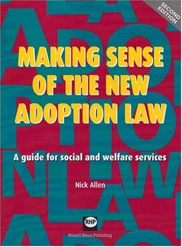 Cover of Making Sense of the New Adoption Law