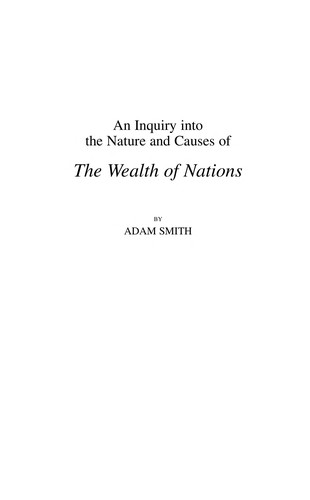 Cover of The Wealth of Nations