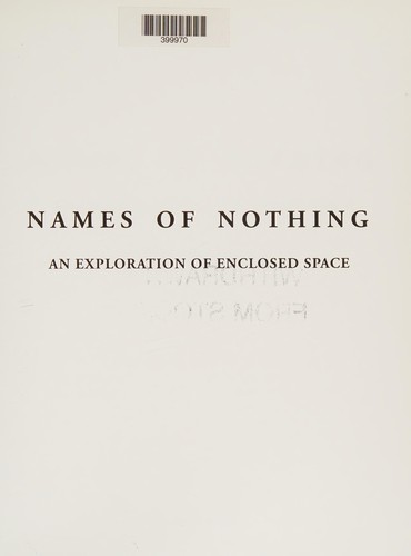 Cover of Names of nothing