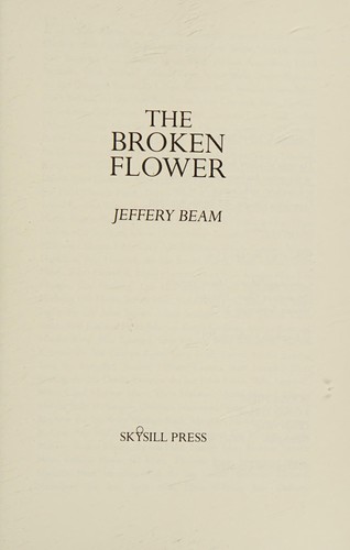 Cover of The broken flower
