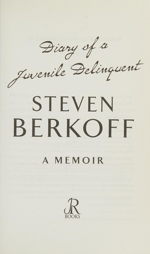 Cover of Diary of a juvenile delinquent