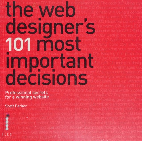 Cover of The web designer's 101 most important decisions