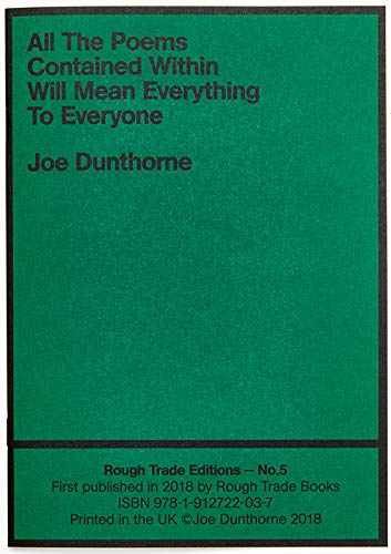 Cover of All The Poems Contained Within Will Mean Everything To Everyone