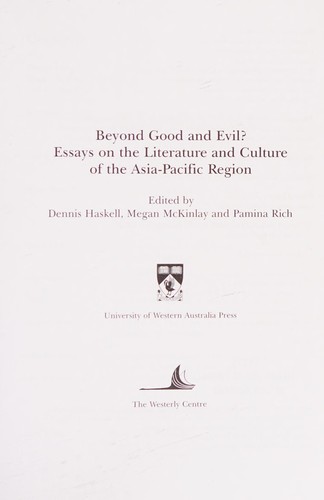 Cover of Beyond good and evil?
