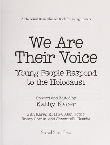 Cover of We are their voice
