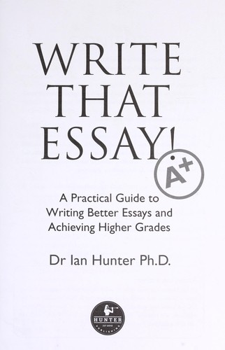 Cover of Write that essay!