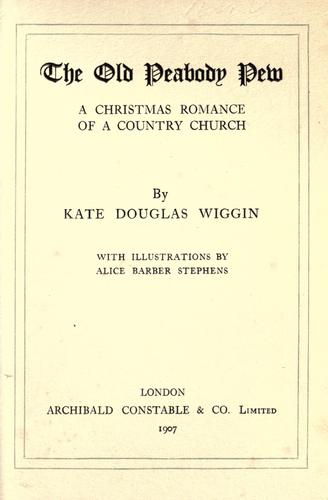 Cover of The Old Peabody Pew