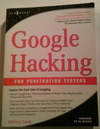 Cover of Google Hacking for Penetration Testers, Volume 1