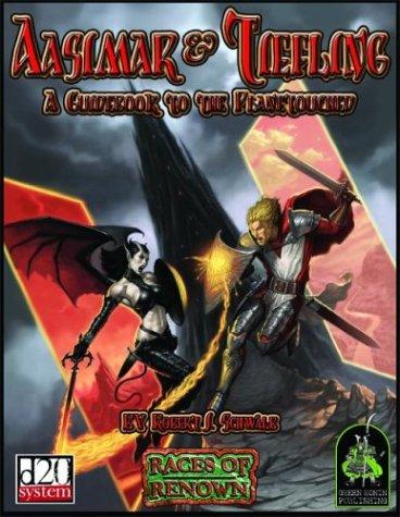 Cover of Aasimar & Tiefling: A Guidebook To The Planetouched (Races of Renown, d20 System)