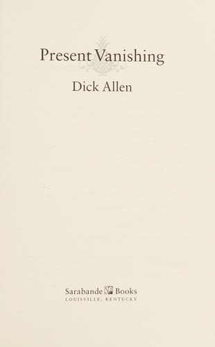 Cover of Present vanishing