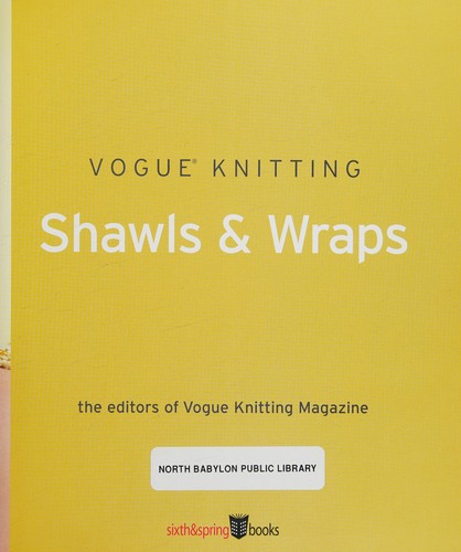 Cover of Vogue knitting shawls & wraps