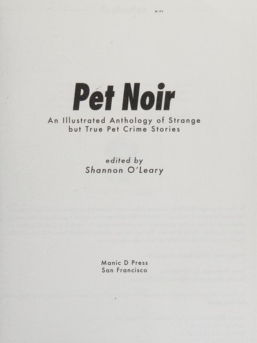 Cover of Pet Noir