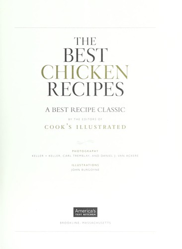 Cover of The best chicken recipes
