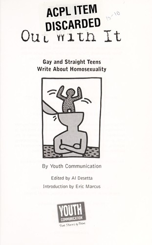 Cover of Out with it