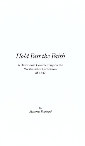 Cover of Hold fast the faith