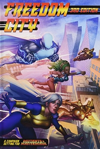 Cover of Mutants and Masterminds RPG Freedom City Campaign City