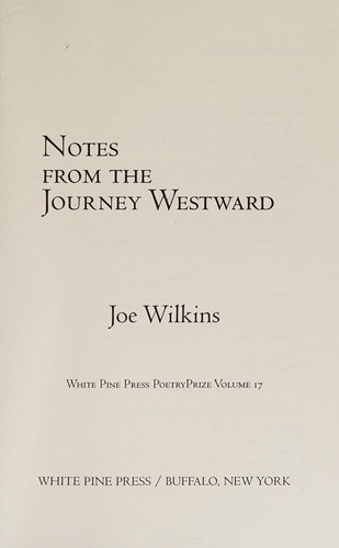 Cover of Notes from the Journey Westward