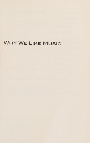 Cover of Why we like music