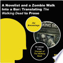 Cover of A Novelist and a Zombie Walk Into a Bar