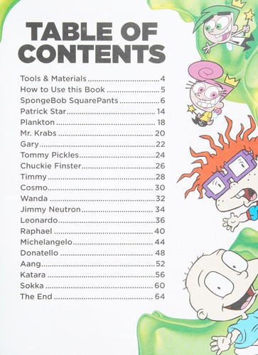 Cover of Learn to draw the best of Nickelodeon