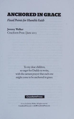 Cover of Anchored in Grace