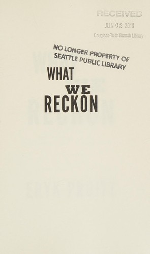 Cover of What We Reckon