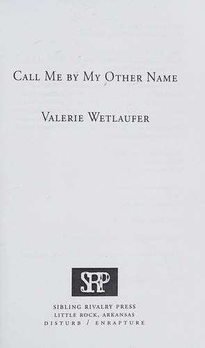 Cover of Call me by my other name
