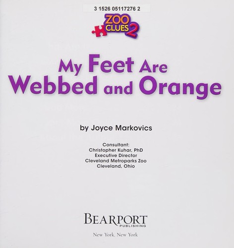 Cover of My Feet Are Webbed and Orange