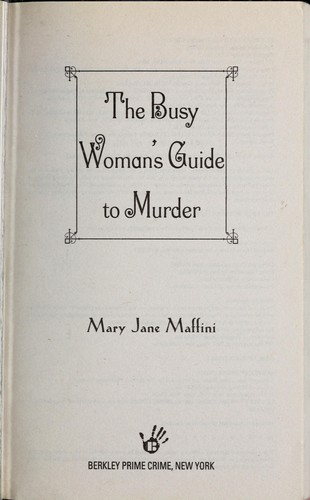 Cover of The busy woman's guide to murder