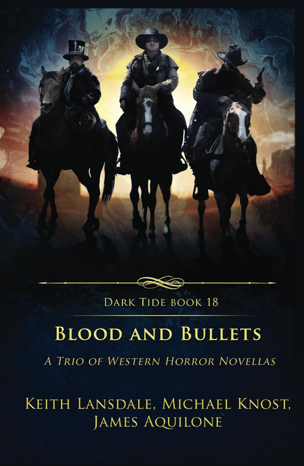 Cover of Blood and Bullets: A Trio of Western Horror Novellas